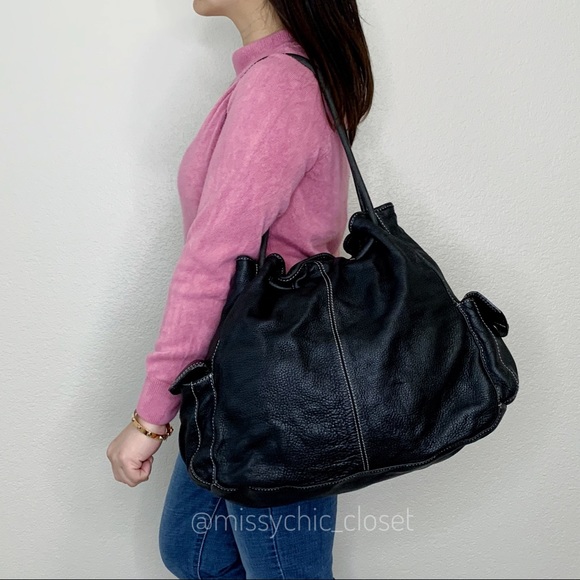 Jones New York Handbags - Jones New York Genuine Leather Hobo/Shoulder Bag
